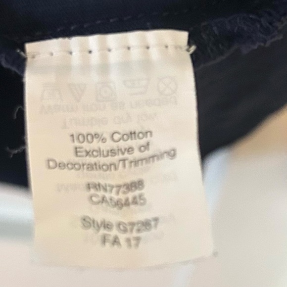 J. Crew Women's Navy and White Embroidered Bell Sleeve Cotton Top‎ in Size L - Picture 12 of 13